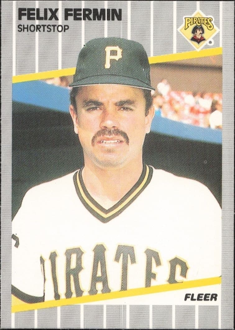 1989 Fleer Felix Fermin #208 baseball trading card front