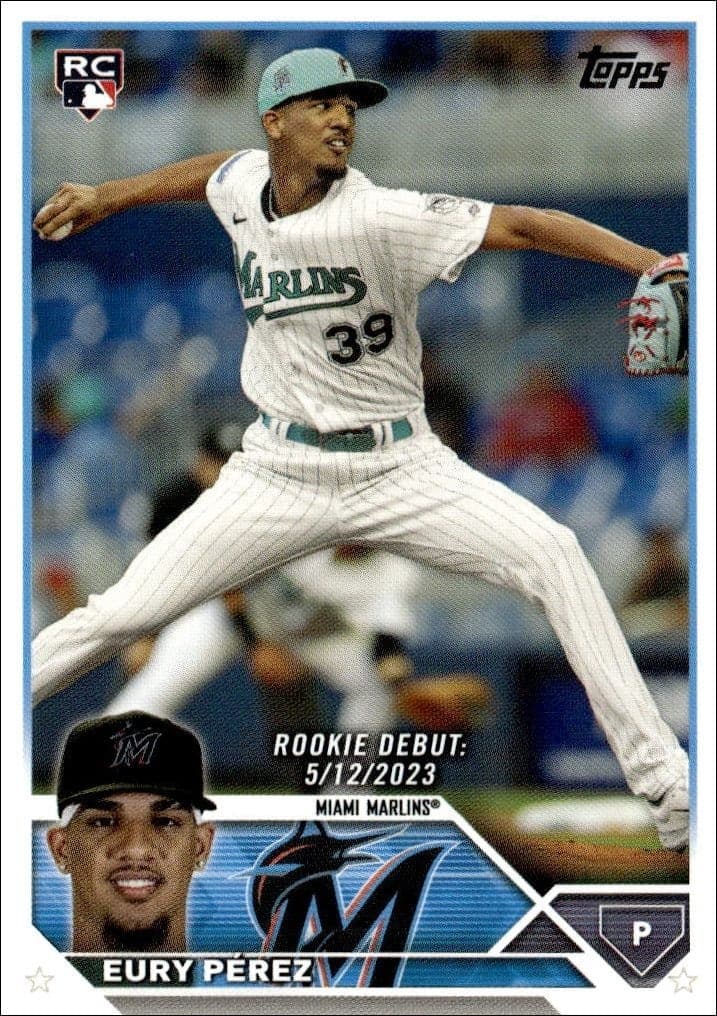 2023 Topps Update Eury Perez #US317 baseball trading card front