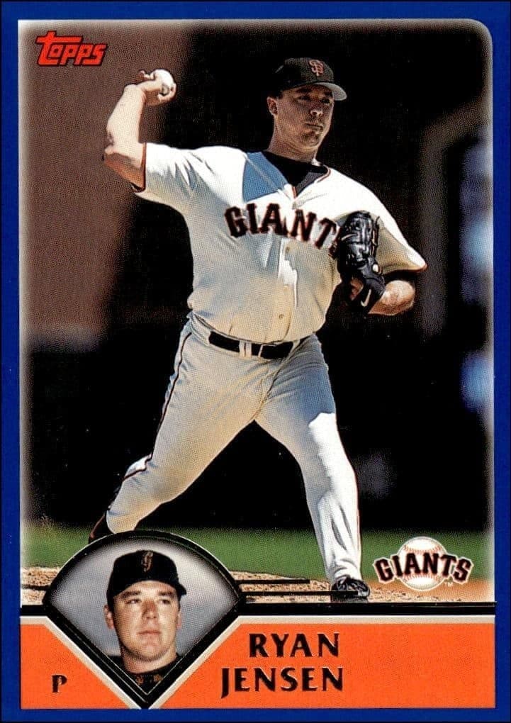 2003 Topps Ryan Jensen #491 baseball trading card front