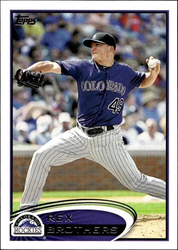 2012 Topps Rex Brothers #72 baseball trading card front