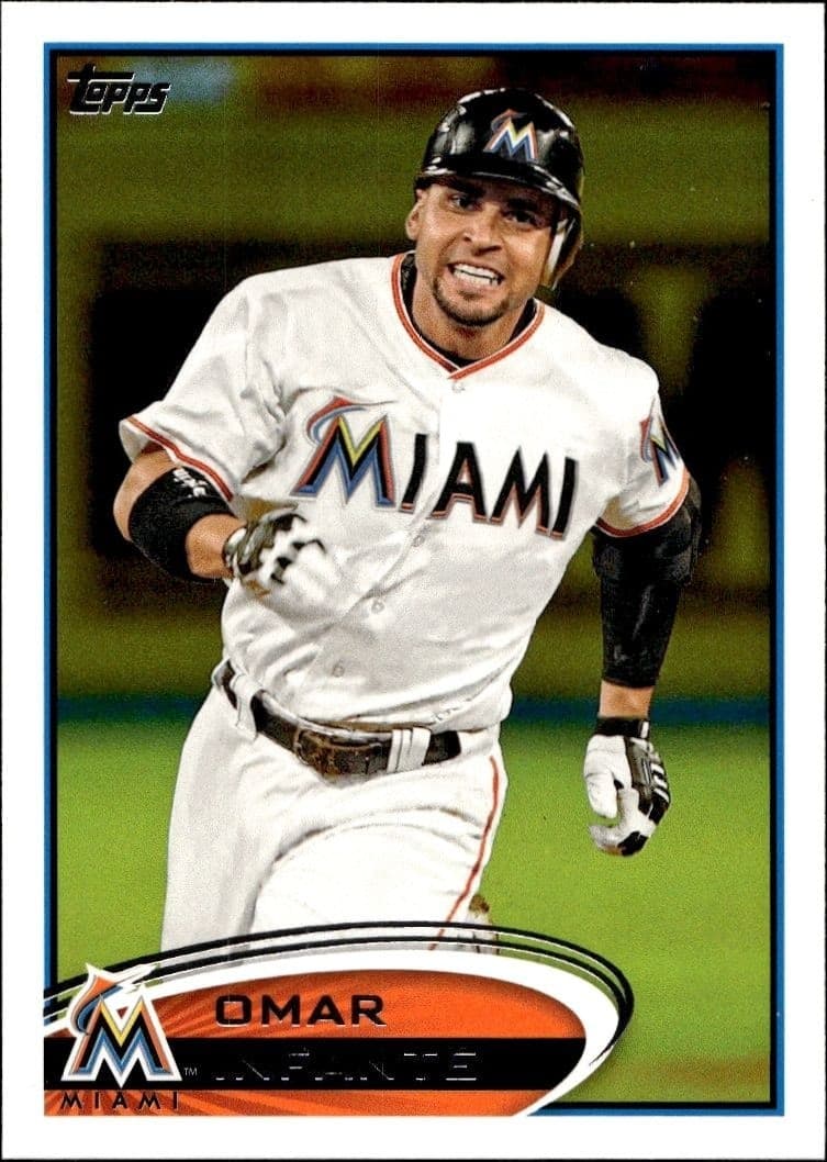 2012 Topps Series 2 Omar Infante #456 trading card