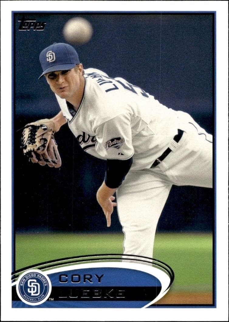 2012 Topps Cory Luebke #23 baseball trading card front