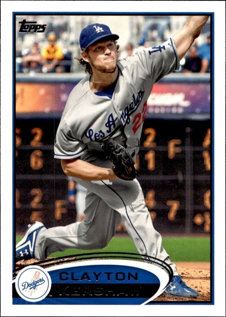 2012 Topps Series 2 Clayton Kershaw #600 trading card