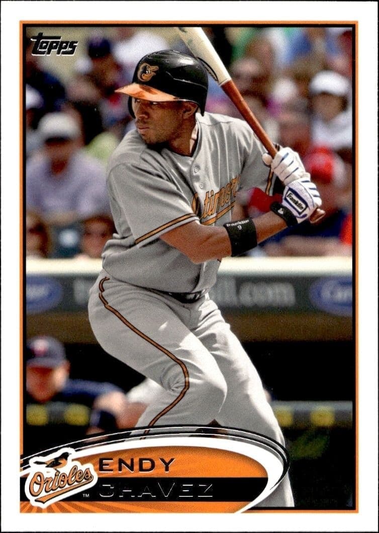 2012 Topps Endy Chavez #356 baseball trading card front