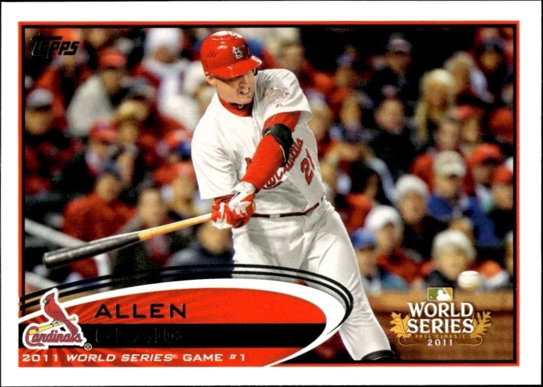 2012 Topps Series 1 Allen Craig #329 trading card