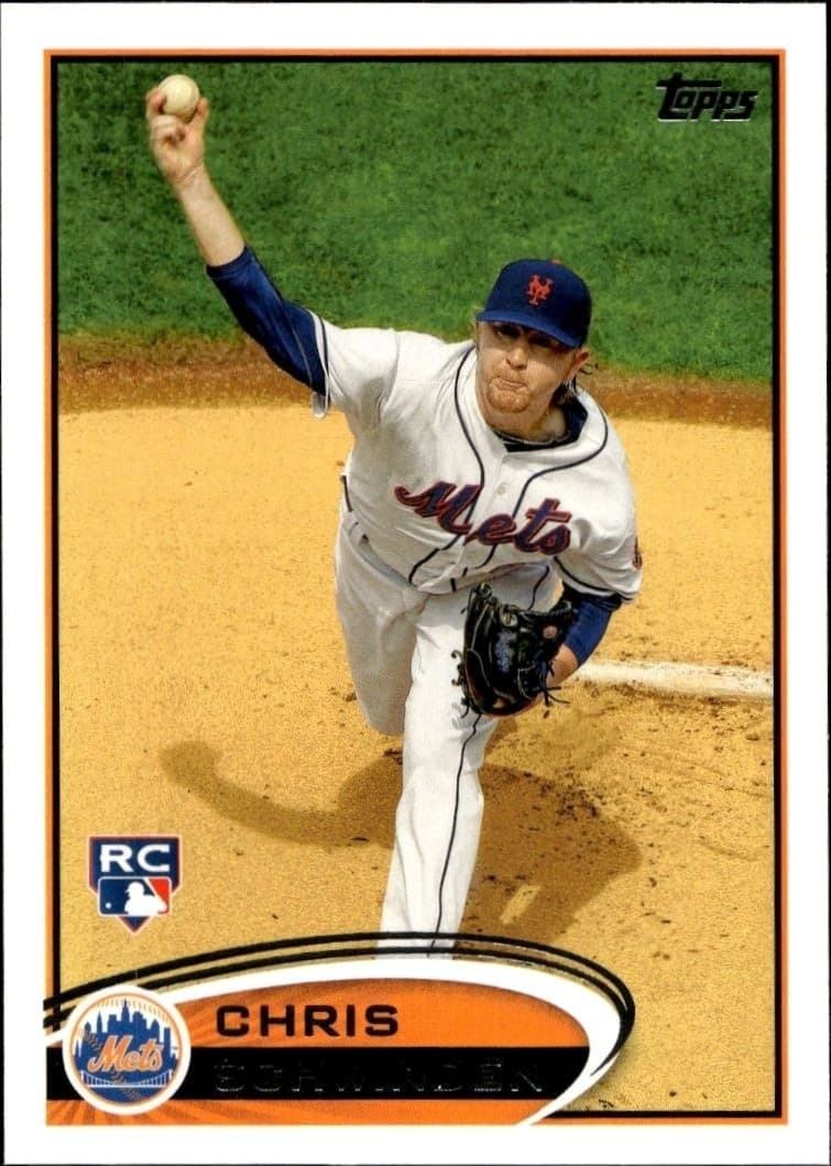 2012 Topps Chris Schwinden #325 baseball trading card front