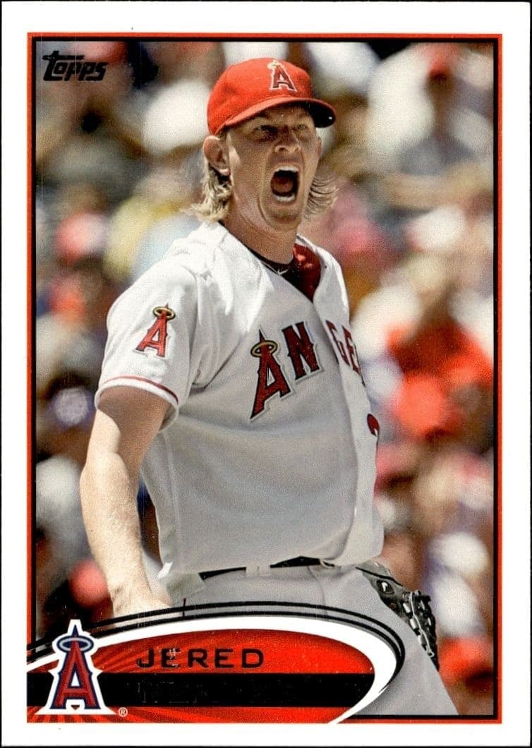 2012 Topps Series 1 Jered Weaver #250 trading card