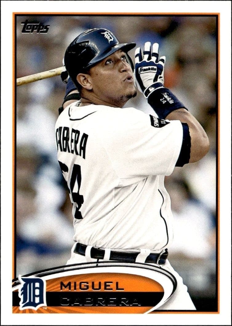 2012 Topps Miguel Cabrera #200 baseball trading card front
