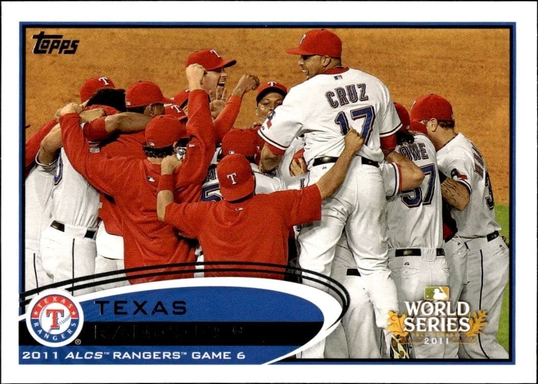 2012 Topps Texas Rangers #217 baseball trading card front