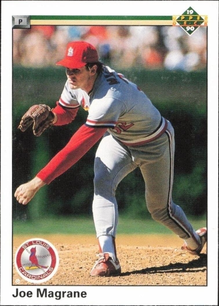 1990 Upper-Deck Low Number Joe Magrane #242 trading card