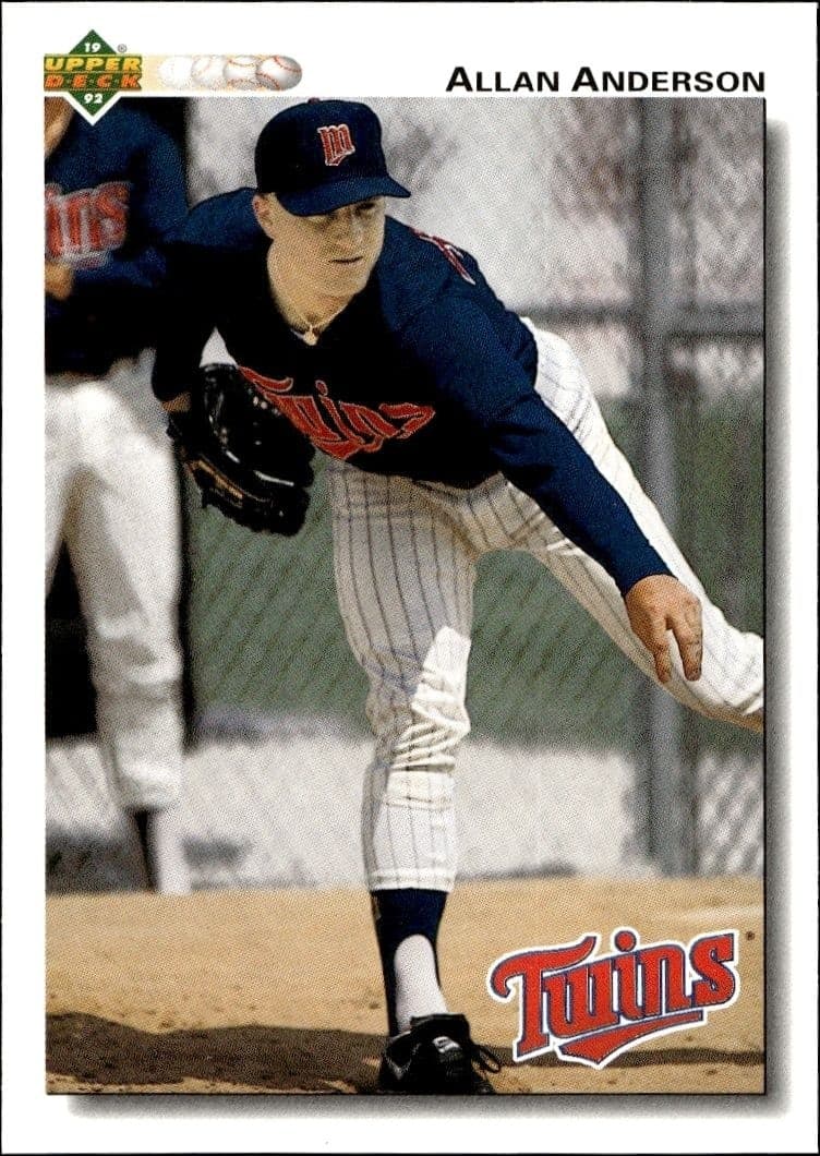 1992 Upper-Deck Low Number Allan Anderson #506 trading card
