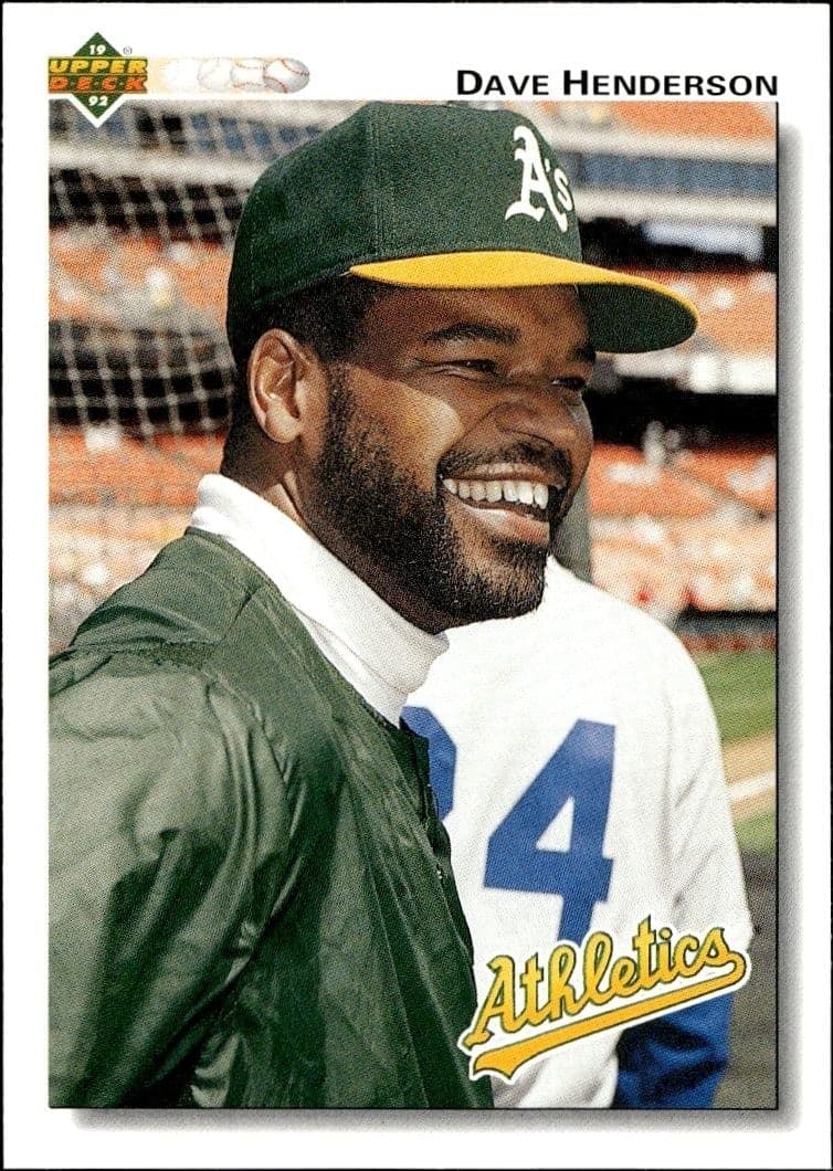 1992 Upper-Deck Low Number Dave Henderson #172 trading card