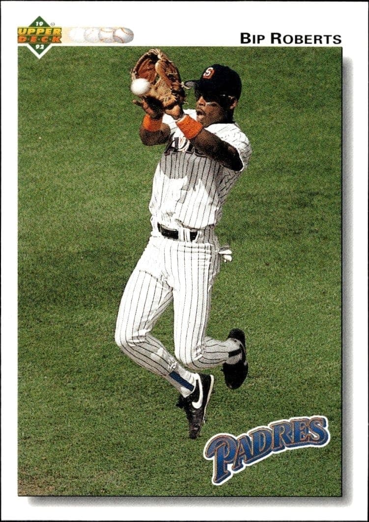 1992 Upper-Deck Low Number Bip Roberts #141 trading card