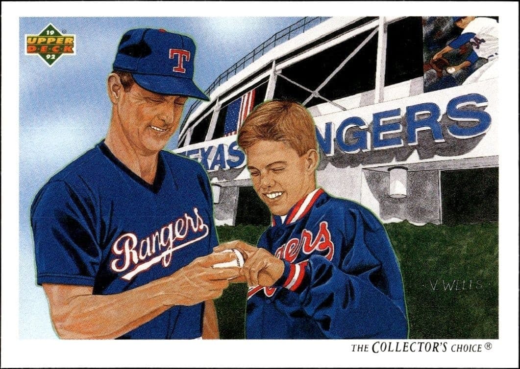 1992 Upper-Deck Low Number Nolan Ryan #92 trading card