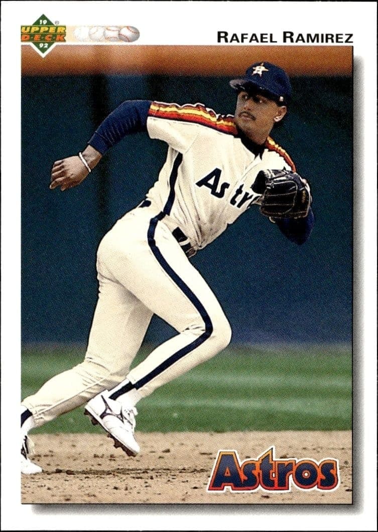 1992 Upper-Deck Low Number Rafael Ramirez #582 trading card