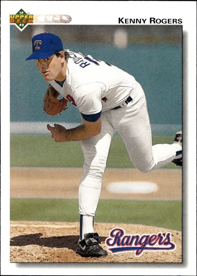 1992 Upper-Deck Low Number Kenny Rogers #651 trading card