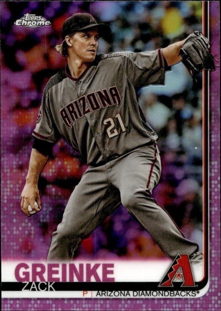 2019 Topps Chrome Zack Greinke #23 baseball trading card front
