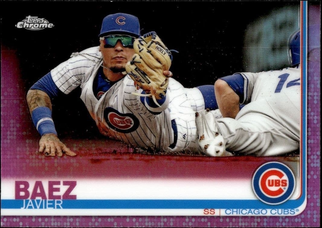 2019 Topps Chrome Javier Baez #48 trading card