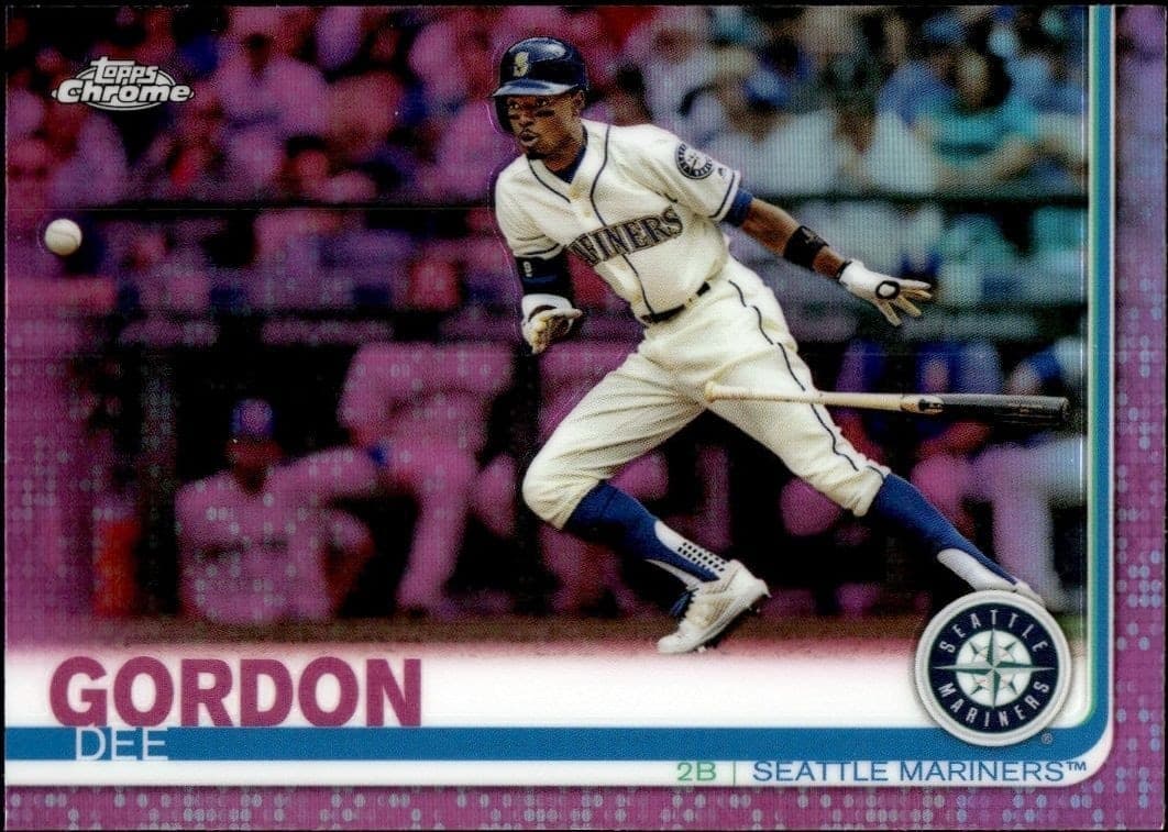 2019 Topps Chrome Dee Gordon #196 baseball trading card front
