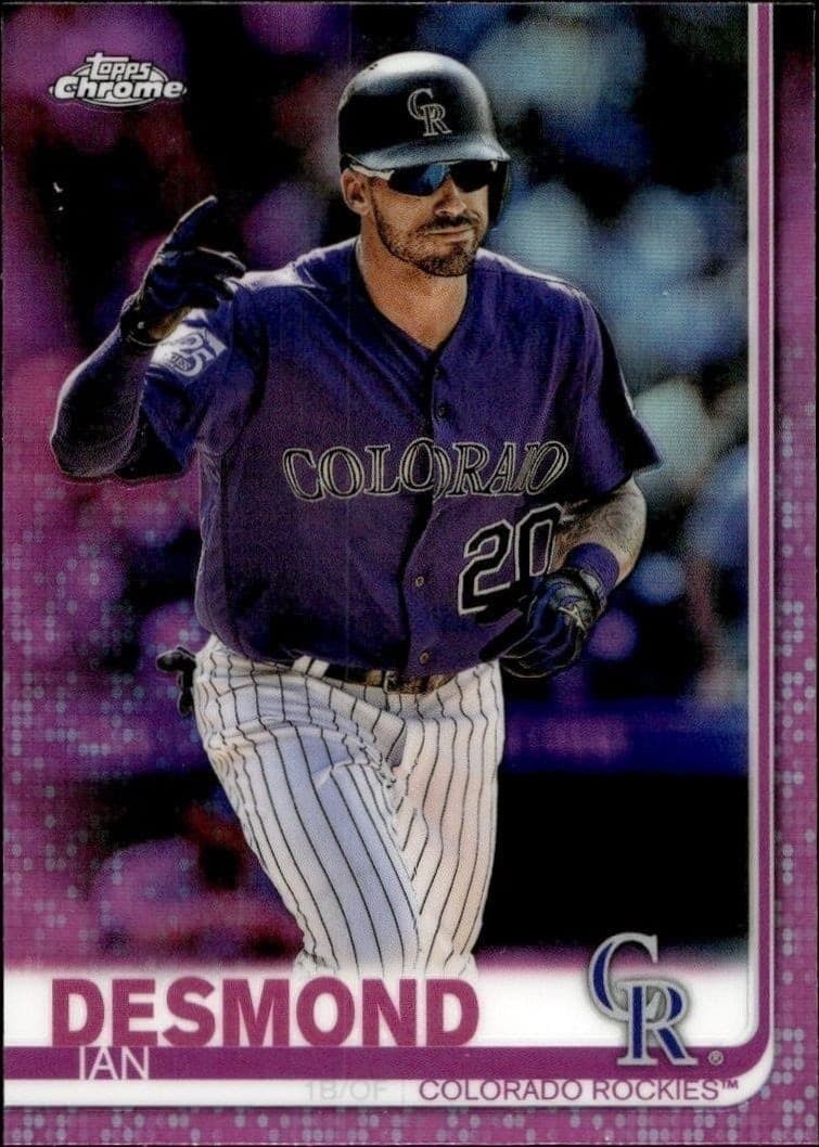 2019 Topps Chrome Ian Desmond #113 baseball trading card front