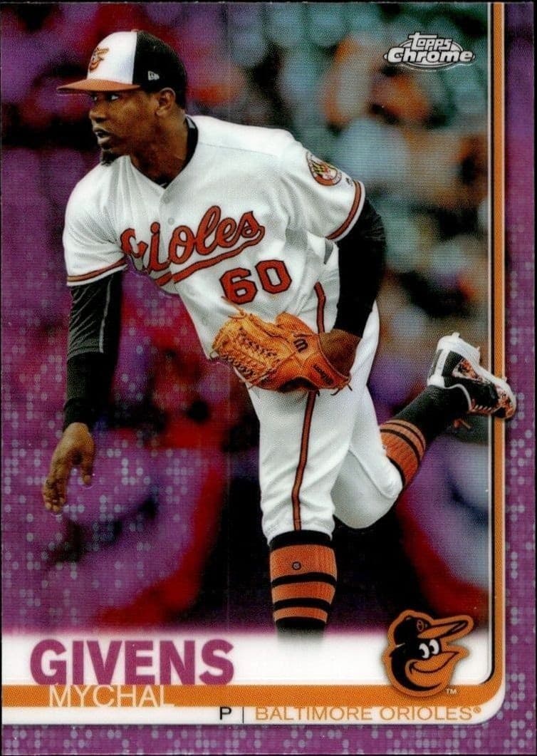 2019 Topps Chrome Mychal Givens #49 baseball trading card front