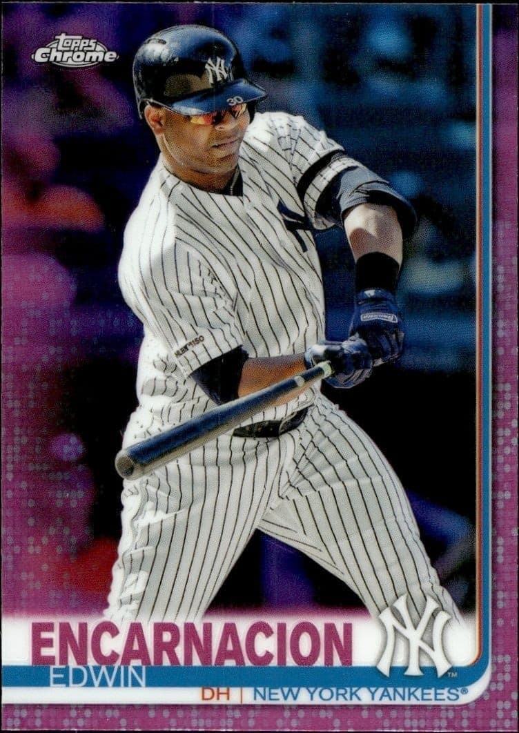 2019 Topps Chrome Edwin Encarnacion #12 baseball trading card front