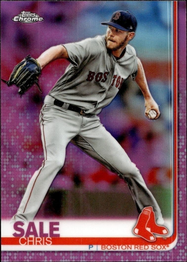 2019 Topps Chrome Chris Sale #165 baseball trading card front
