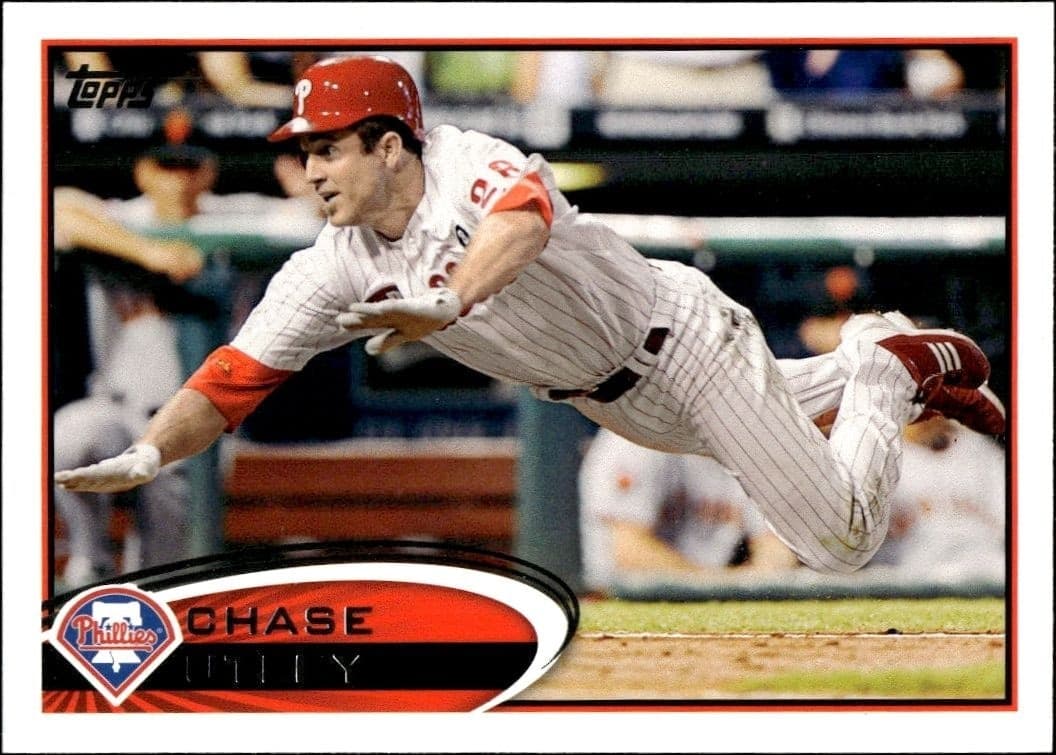 2012 Topps Chase Utley #361 baseball trading card front