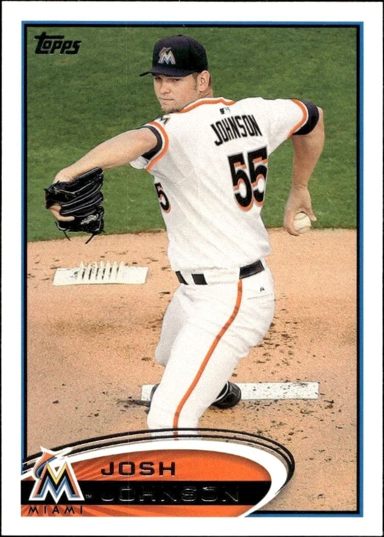 2012 Topps Series 2 Josh Johnson #543 trading card