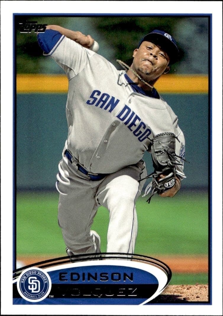 2012 Topps Series 2 Edinson Volquez #477 trading card
