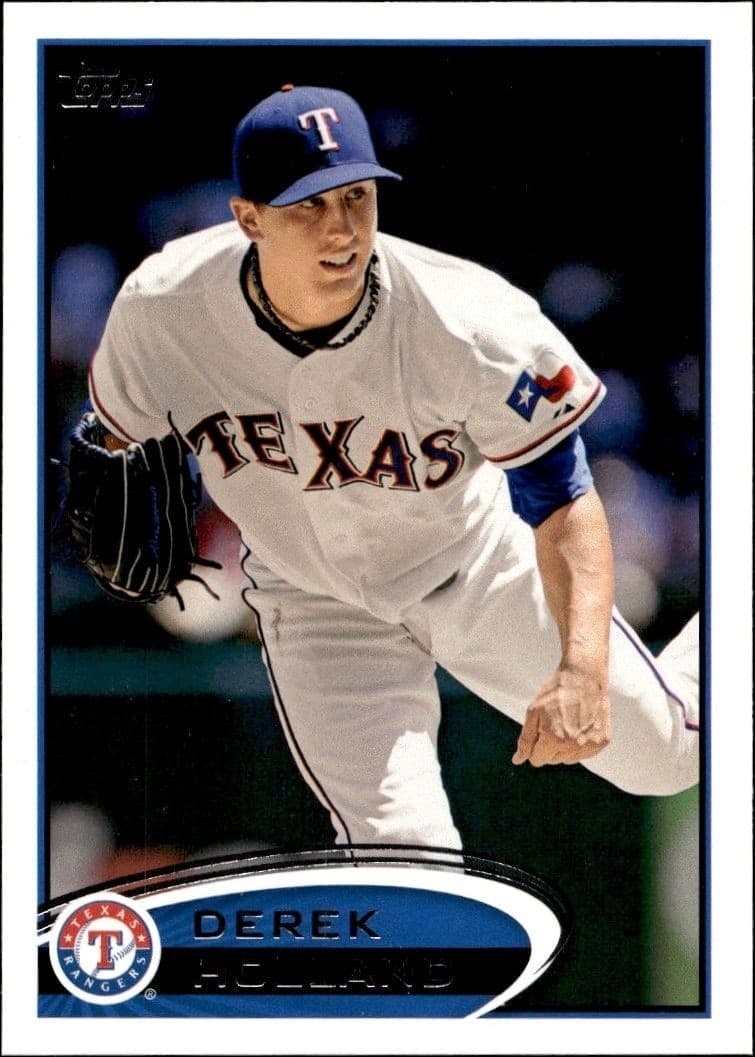 2012 Topps Series 1 Derek Holland #34 trading card
