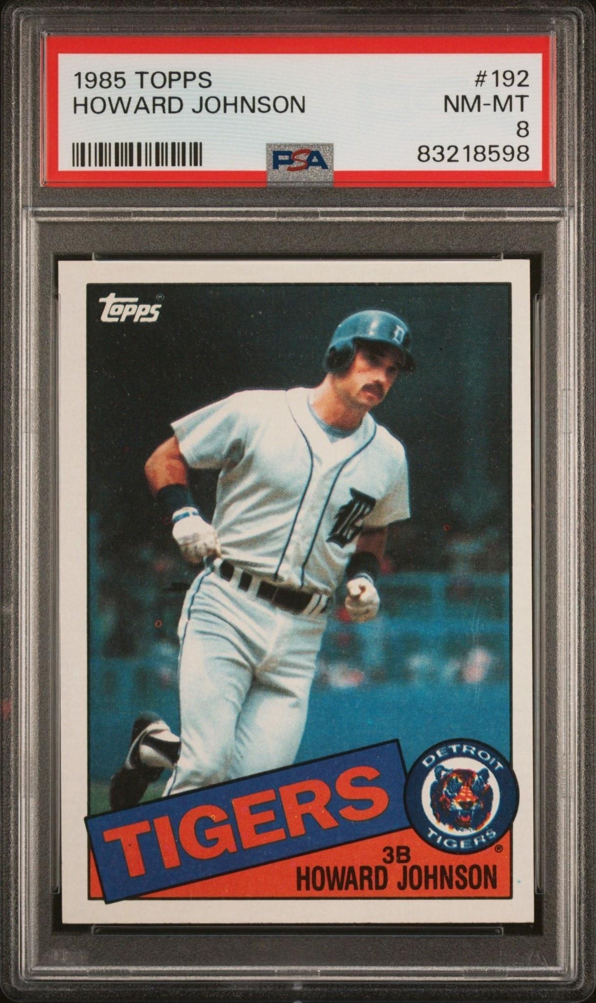 1985 Topps Howard Johnson #192 baseball trading card front