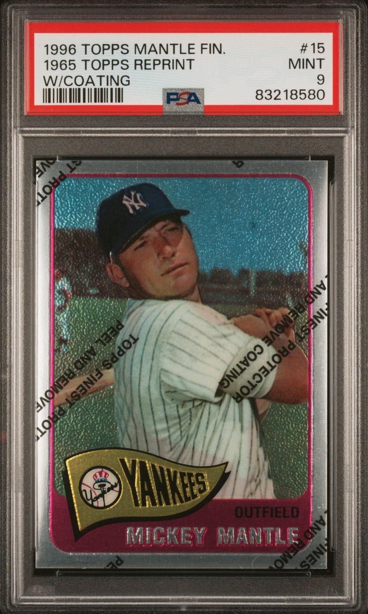 1996 Topps Finest Mickey Mantle #15 trading card