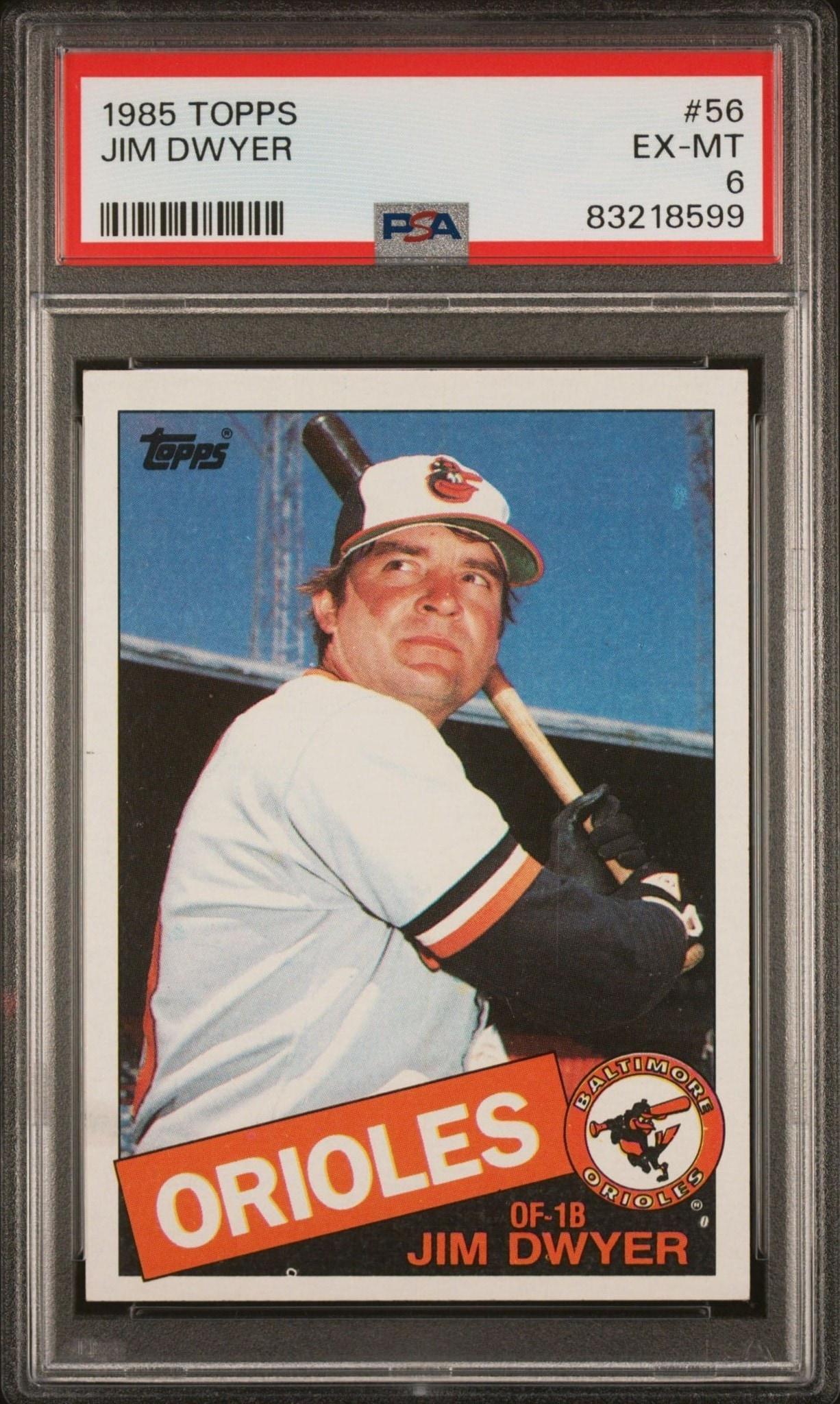 1985 Topps Jim Dwyer #56 baseball trading card front