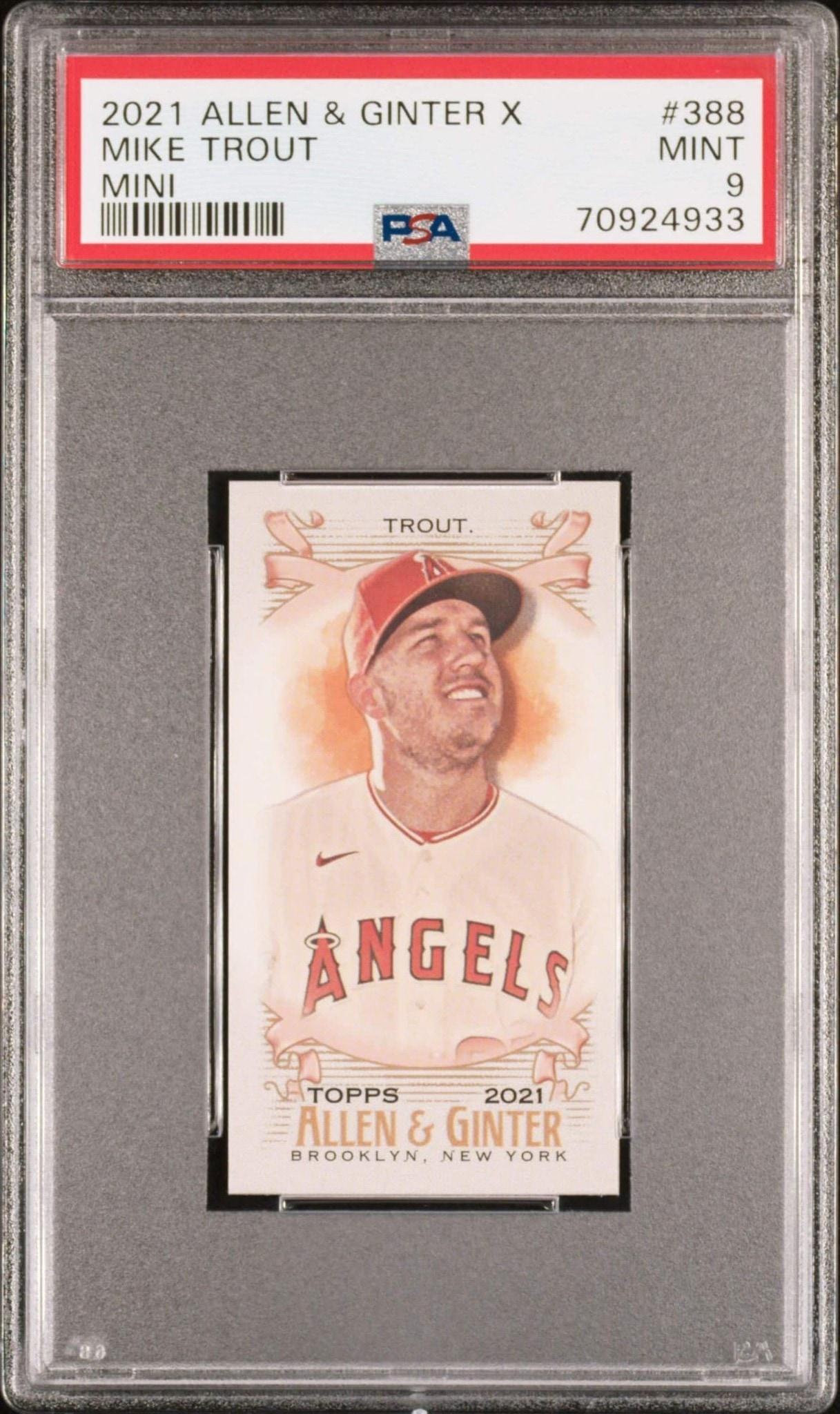 2021 Topps Allen & Ginter Mike Trout #388 trading card