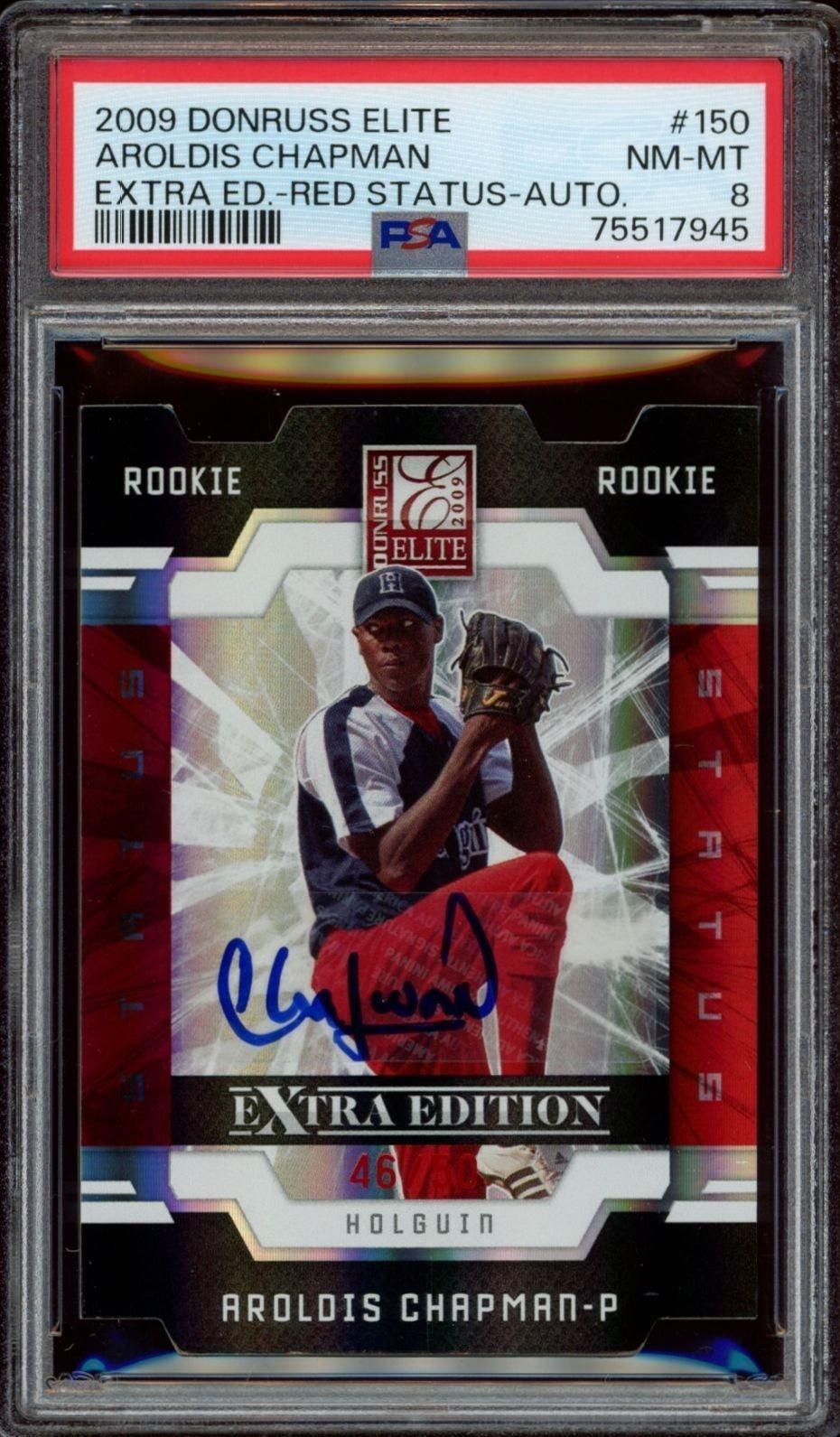 2009 Panini Donruss Elite Extra Edition Aroldis Chapman #150 trading card