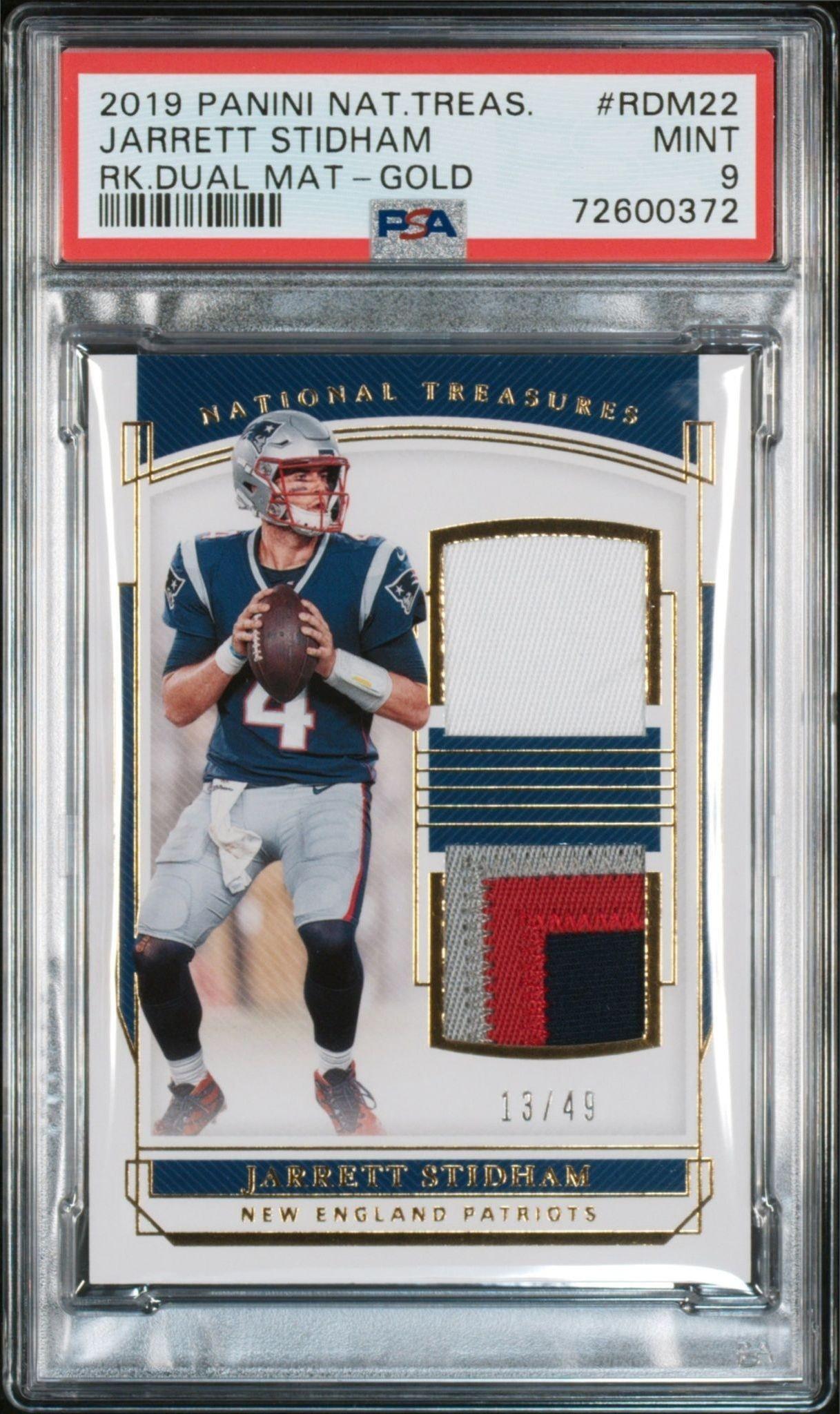 2019 Panini National Treasures Jarrett Stidham #RDM-22 trading card