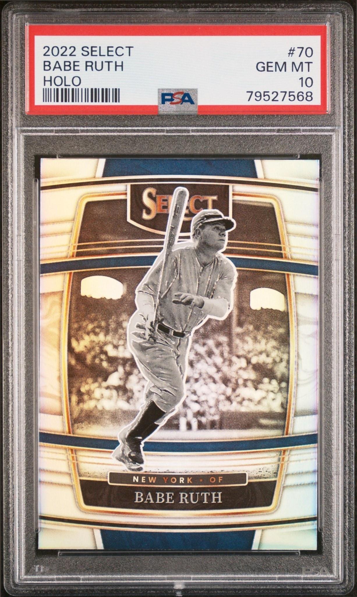 2022 Panini Select Babe Ruth #70 trading card