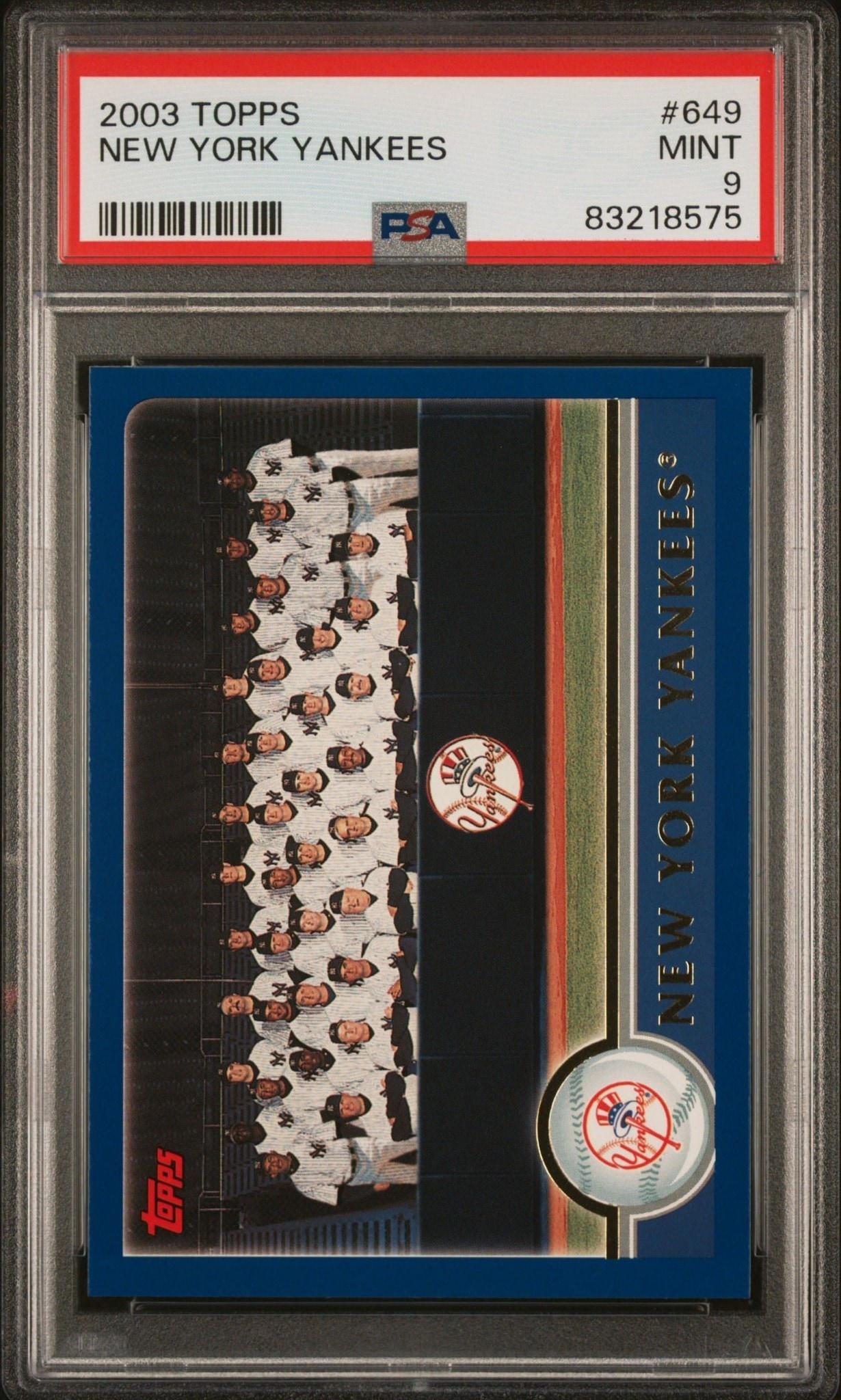 2003 Topps Series 2 New York Yankees #649 trading card