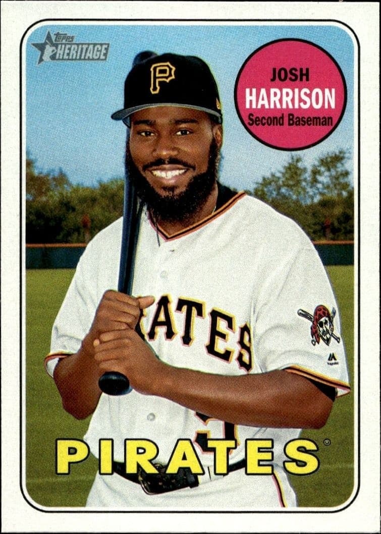 2018 Topps Heritage Josh Harrison #105 baseball trading card front