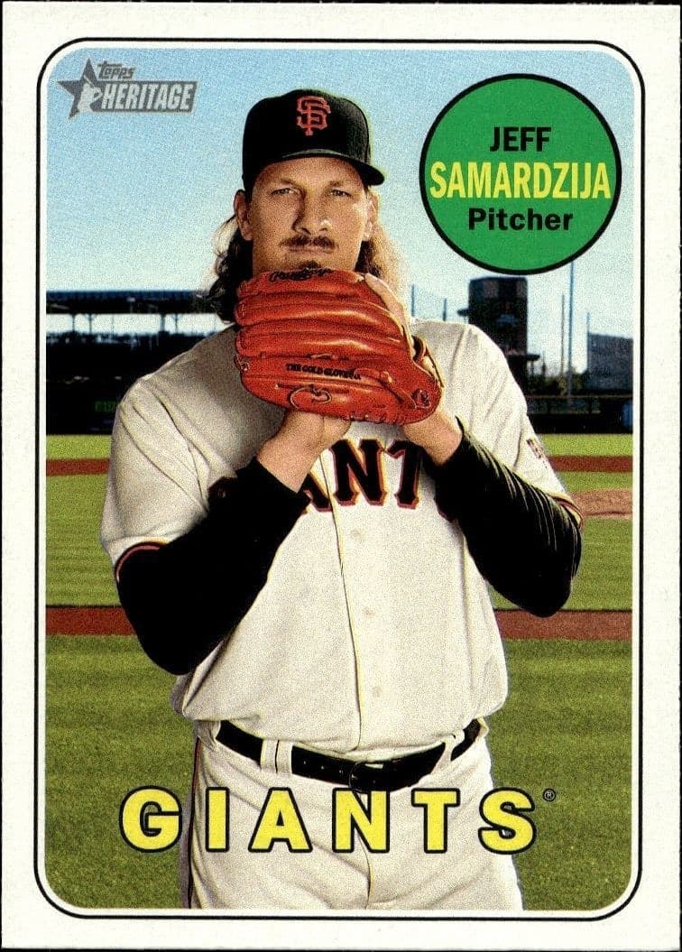 2018 Topps Heritage Jeff Samardzija #197 trading card