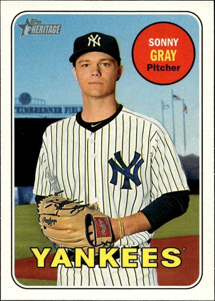 2018 Topps Heritage Sonny Gray #177 baseball trading card front