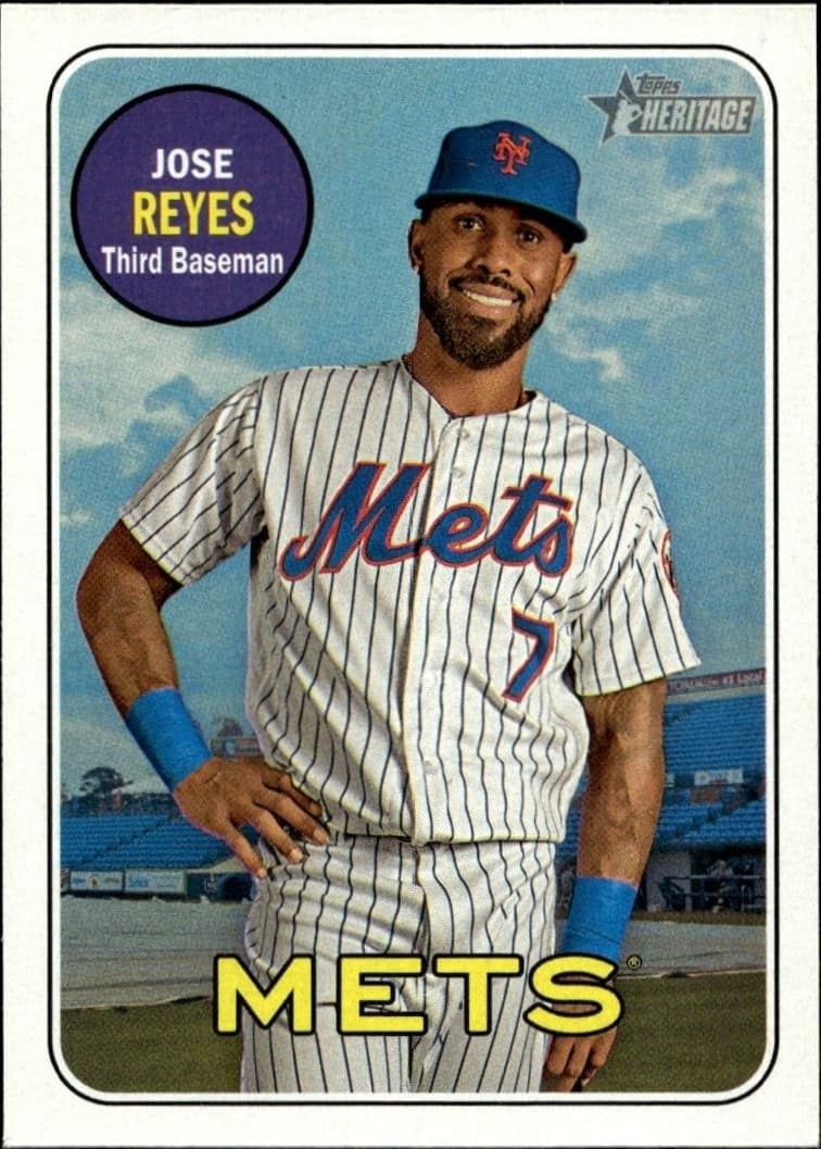 2018 Topps Heritage Jose Reyes #246 baseball trading card front