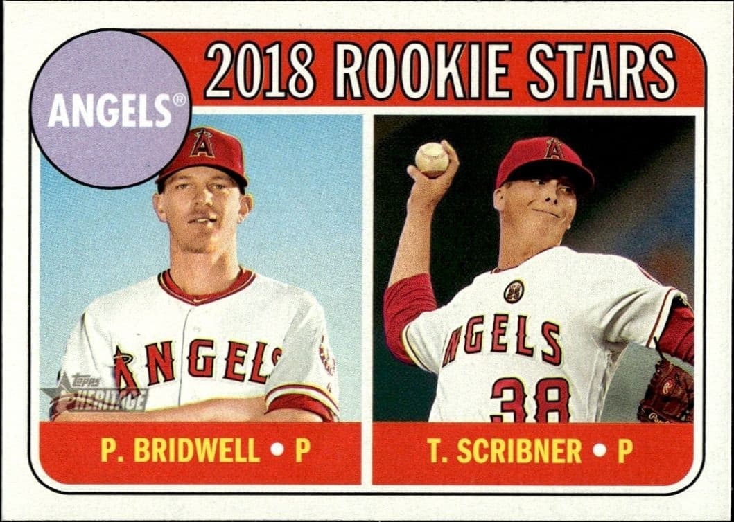 2018 Topps Heritage Parker Bridwell #224 baseball trading card front