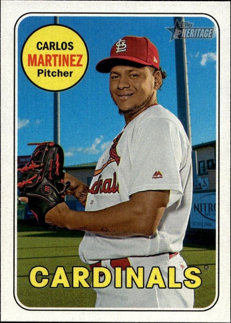 2018 Topps Heritage Carlos Martinez #265 baseball trading card front
