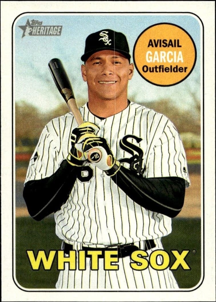 2018 Topps Heritage Avisail Garcia #328 baseball trading card front