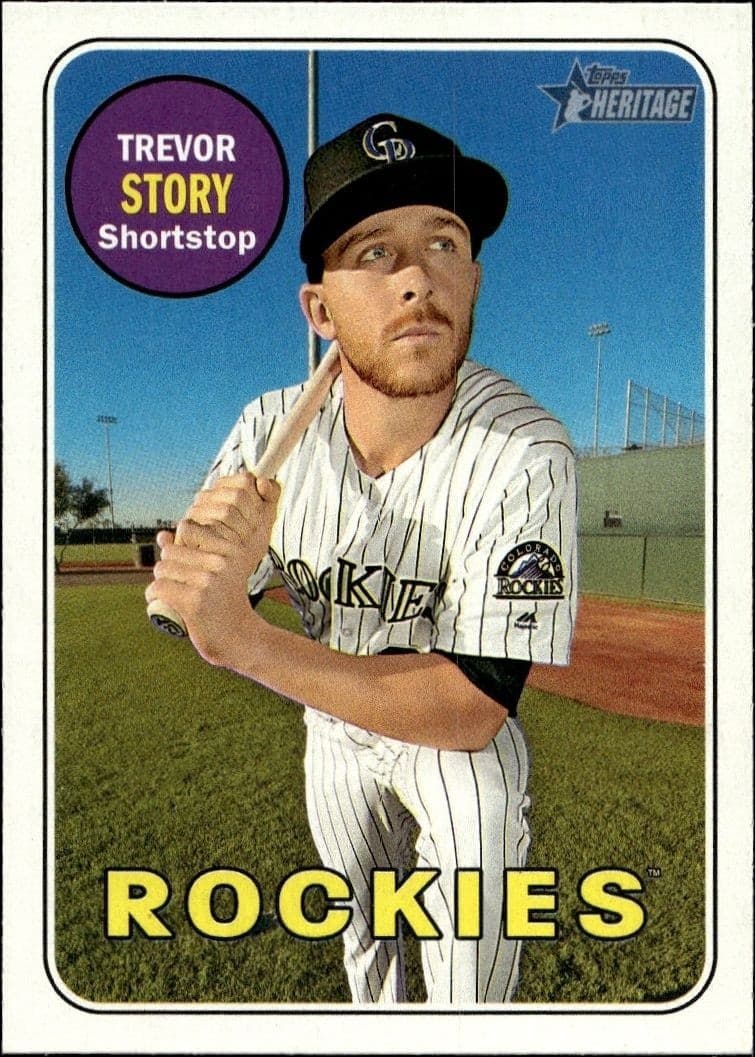 2018 Topps Heritage Trevor Story #276 baseball trading card front