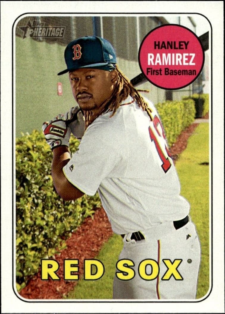 2018 Topps Heritage Hanley Ramirez #146 baseball trading card front