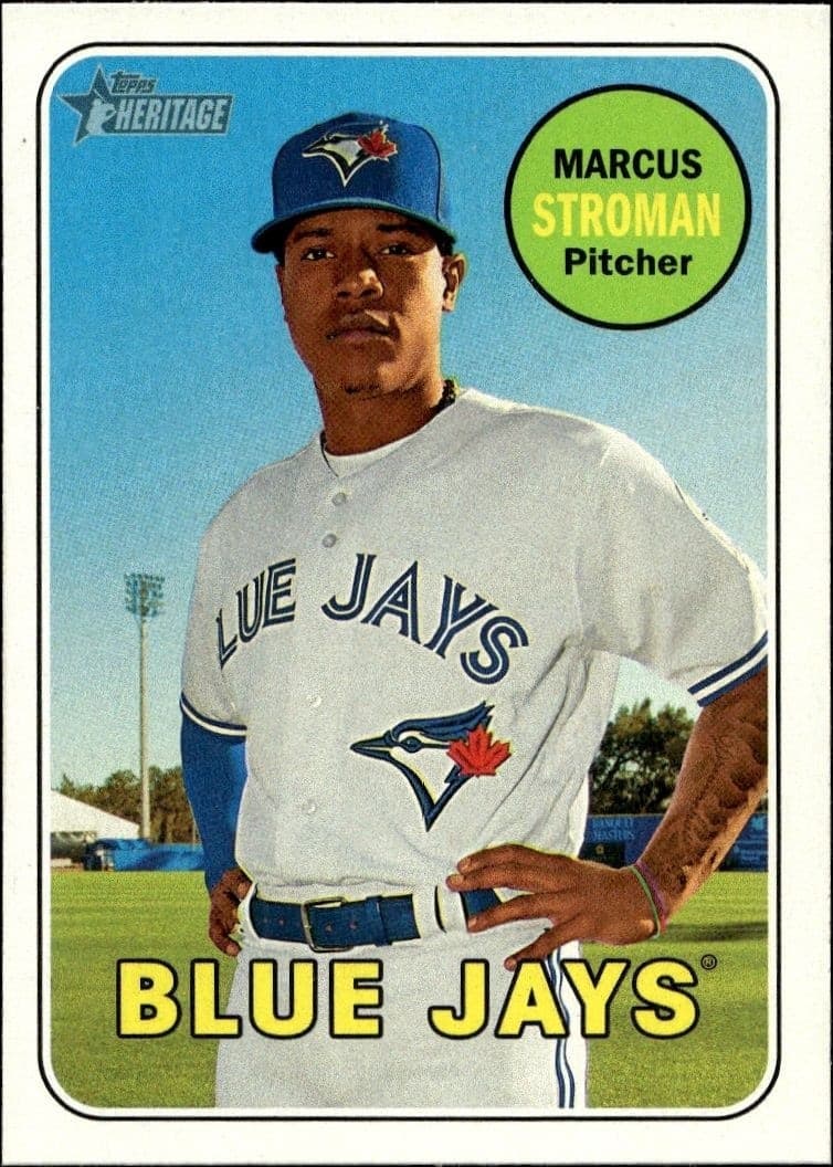2018 Topps Heritage Marcus Stroman #249 baseball trading card front