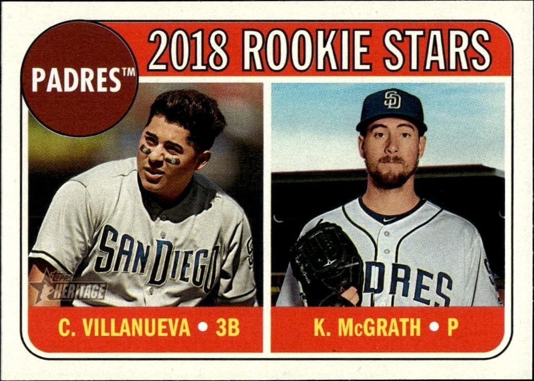 2018 Topps Heritage Christian Villanueva #304 baseball trading card front